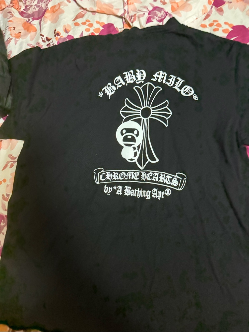 Chrome Hearts Black Tee with White Circular Logo - Picture 4 of 5